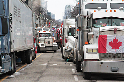 Ottawa Truck Protest : February 2022 : Personal Photo Projects : Photos : Richard Moore : Photographer